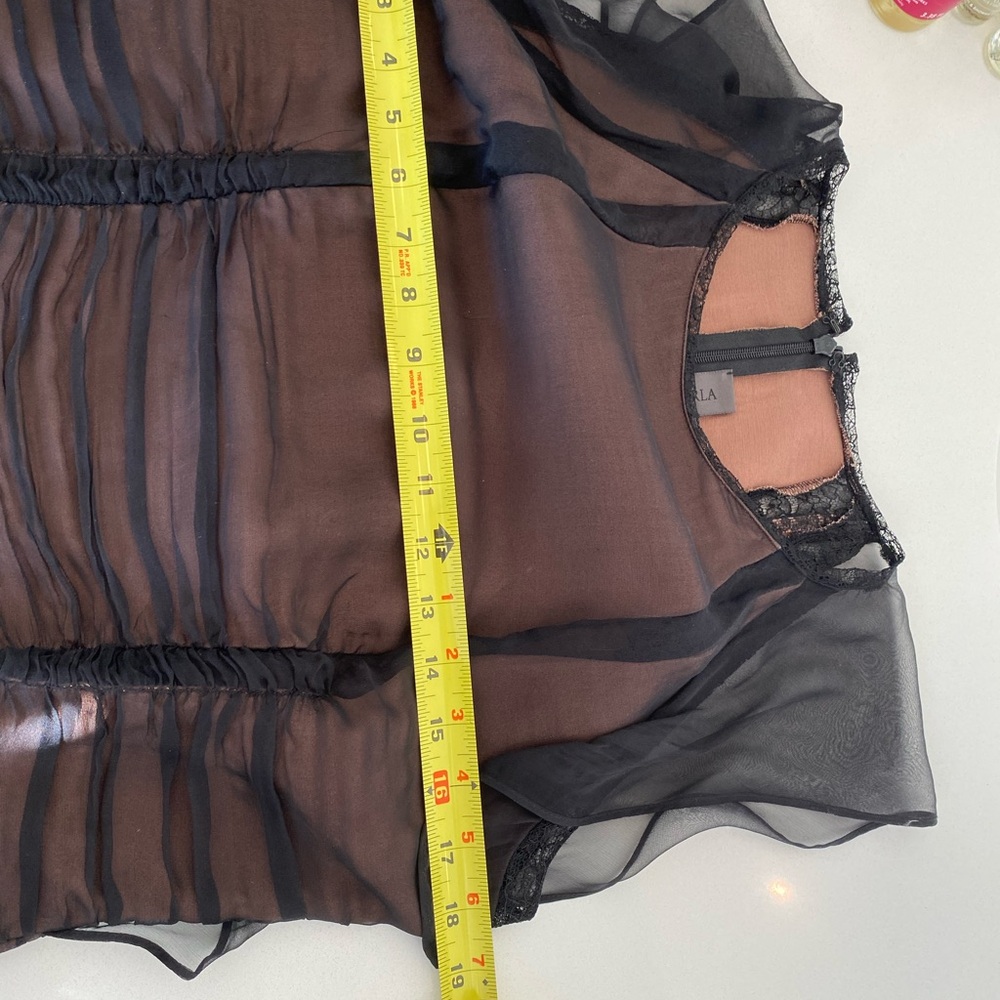 La Perla Sheer Black Maxi Dress - Picture 11 of 12